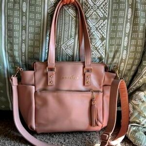 White Elm bag.  Also converts into a backpack.  Dusty rose.